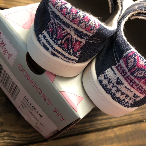 Toddler Navy Canvas Shoes Size 7m - Picture 3 of 7